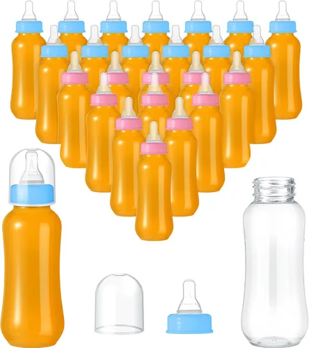 Miniatura 11 de Norme - Botellas de plástico de 9.5 onzas, juego de ducha, regalos de fiesta para decoración de baby shower, regalos de revelación de género