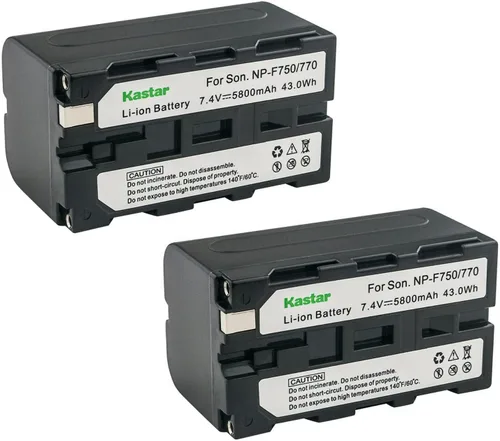 Miniatura 5 de Kastar Paquete de 1 batería NP-F770 de 7.4 V 5800 mAh de repuesto para HVR-Z7 HVR-AU1 HXR-MC1500 HXR-MC2000 HXR-MC2500 HXR-NX100 HXR-NX3 HXR-NX5