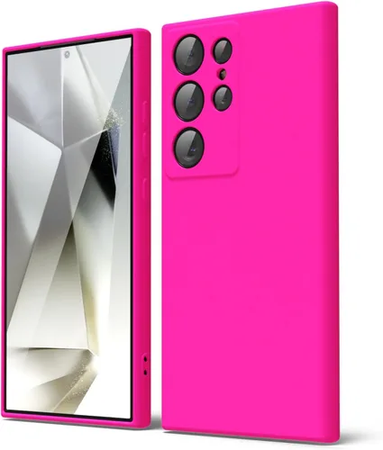 Miniatura 326 de oakxco Funda para teléfono Samsung Galaxy S21 Ultra con agarre de silicona líquida, bonita funda delgada y delgada de goma suave de TPU lisa