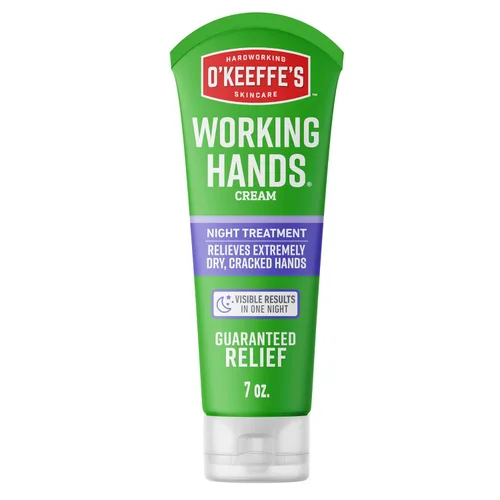 Miniatura 10 de O'Keeffe's Working Hands - Crema de manos para tratamiento nocturno para sequedad extrema, tubo de 7 onzas (paquete de 2), reparación del cuidado