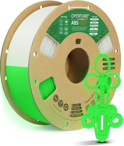 Miniatura 18 de OVERTURE Filamento ABS 1.75mm, filamento para impresora 3D de alta resistencia y resistente al calor, baja deformación, excelente durabilidad, ABS