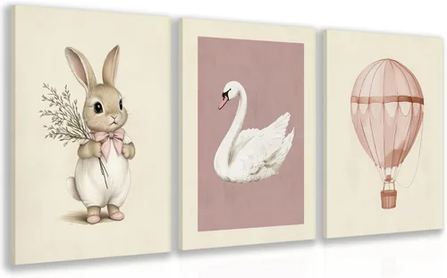 Miniatura 11 de kilamino Arte de pared de bosque neutral con animales salvajes, lindo póster de oso y zorro para guardería, impresiones de póster de aventura