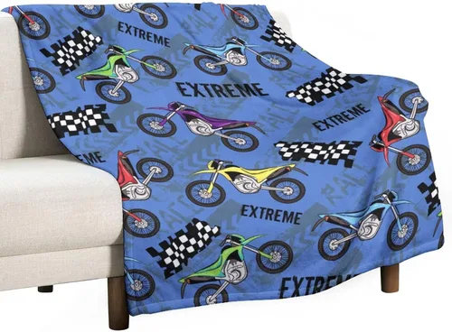 Manta fresca para motocicleta, manta de cama suave y cálida para niños, adolescentes, regalos para sofá, dormitorio, sofá, oficina, automóvil, manta