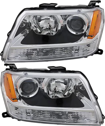 Juego de lámparas de faros para Suzuki Grand Vitara 2006 2007 2008, lado del conductor y del pasajero, halógeno