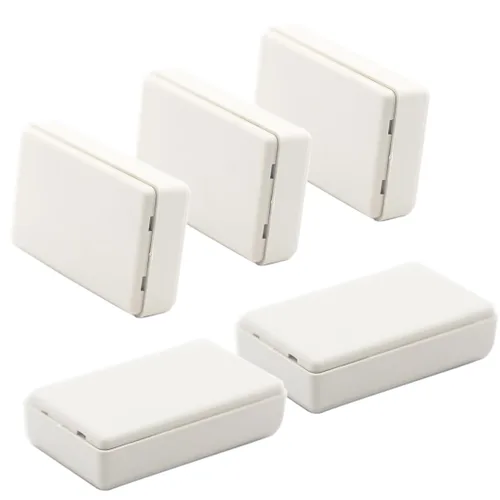 Miniatura 7 de Zulkit 12 cajas de proyecto de plástico ABS para proyectos eléctricos, caja de conexiones pequeña, color blanco, 2.17 x 1.28 x 0.79 pulgadas