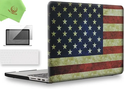 Miniatura 26 de UESWILL Funda rígida mate 3 en 1 compatible con MacBook Pro (Retina, 13 pulgadas, finales de 2012/2013/2014/principios de 2015), modelo A1425 / Negro
