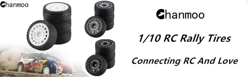 Miniatura 7 de 1/10 Llantas de coche de rally RC en carretera, llantas hexagonales de plástico de 0.472 in, llantas compatibles con autos de carreras a escala 1/10