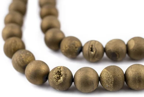 Miniatura 224 de The Bead Chest Cuentas de Jade Blanco Mate Redondas (8mm): Piedra Preciosa Orgánica Redonda Esférica de Energía con Poder de Sanación para Hacer