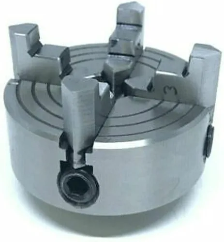 Miniatura 4 de Portabrocas de torno independiente de 4 mordazas, centro giratorio de 2-3/4 pulgadas 2.756 in roscado M14 x 1 Mini máquinas de torno perfecto