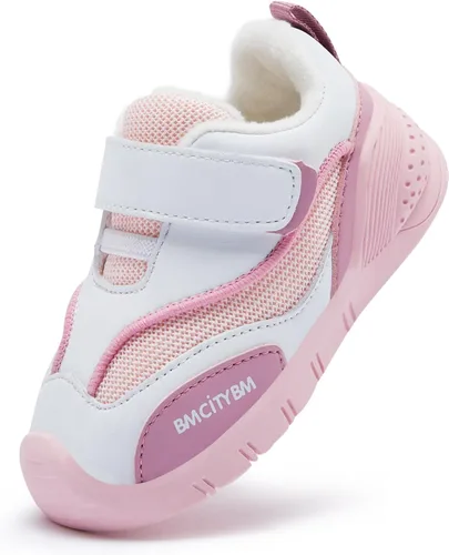 BMCiTYBM Zapatos de bebé para niño y niña, zapatos de invierno cálidos antideslizantes para primeros pasos de 6 a 24 meses