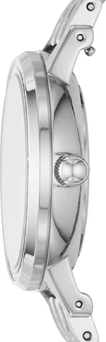 Miniatura 2 de Fossil Gwen Reloj de cuarzo de acero inoxidable con correa de cuero para mujer