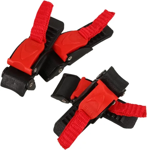 SOLUSTRE 4 hebillas de liberación rápida, ajuste de pompón duradero para sombreros de seguridad, accesorio conveniente para varios cascos, diseño