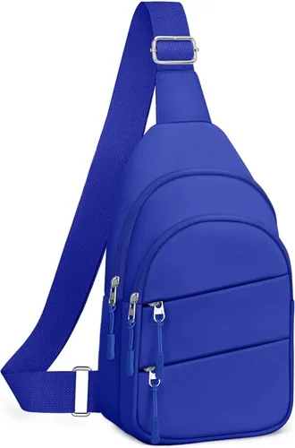 Miniatura 23 de Tuwubi Bolsos cruzados para mujer, bolsa para hombres, mochila pequeña de senderismo antirrobo, ligera para viajes al aire libre (M, beige)