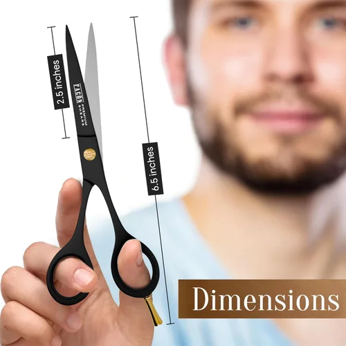 Miniatura 7 de Facón Tijeras de corte de pelo, tijeras profesionales para el cabello de 6.5 pulgadas, tijeras de peluquería con borde de afeitar, tijeras de corte