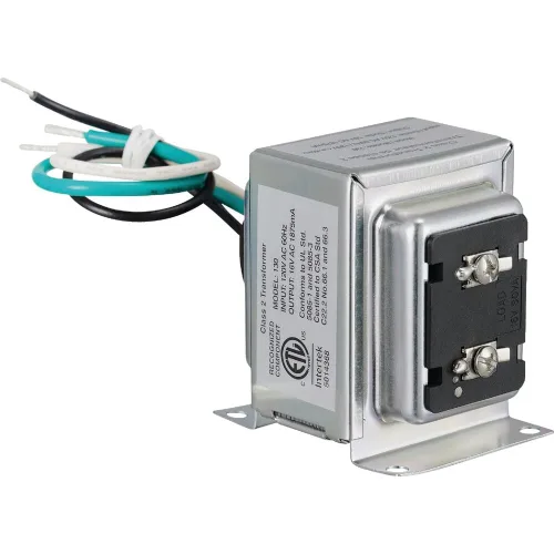 Transformador con cable de tuerca de bloqueo de 16 VAC/30 VA compatible con la mayoría de timbres de video inteligentes y cualquier timbre y botones
