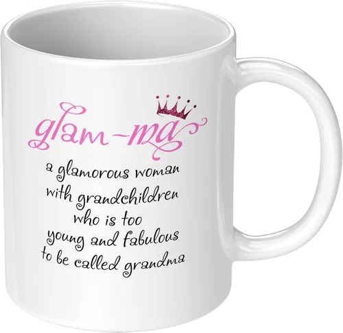 Miniatura 10 de Taza de café de cerámica divertida con texto en inglés «Only the Best Moms Get Promoted to Grandone», regalo para el Día de la Madre, lindo regalo