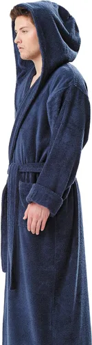Miniatura 2 de Arus - bata de baño de algodón hasta el tobillo con capucha estilo turco para hombre