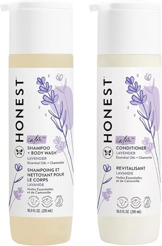 Miniatura 15 de The Honest Company Acondicionador de lavanda calmante de ensueño con productos botánicos naturales, lavanda, 10 onzas fluidas, 10, Blanco, 1, 1