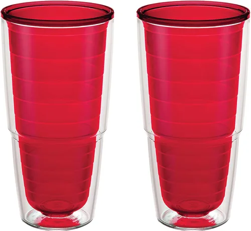 Miniatura 17 de Tervis - Vaso de viaje de mesa transparente y colorido Bayou View Collection fabricado en Estados Unidos, taza de viaje de doble pared con Surtido