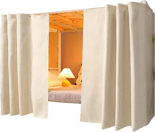 Miniatura 27 de Cortinas para litera individual y doble, cortinas de tienda de campaña para cama, tela a prueba de polvo, cortinas de privacidad para debajo