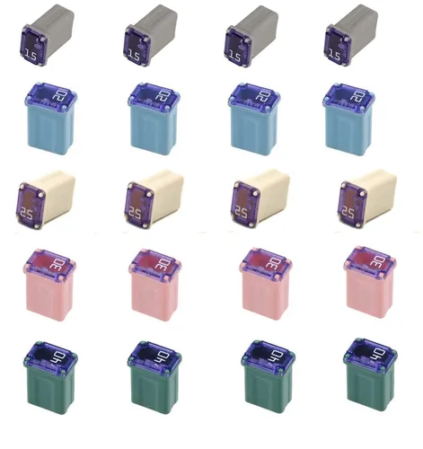 Miniatura 6 de Kit de fusible de cartucho en forma de caja Mini MCASE automotriz de 50 piezas Multicolor 50 Pcs