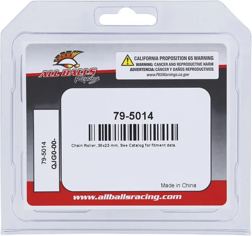 Miniatura 4 de All Balls Rodillo de cadena sellado Racing 79-5014 compatible con/repuesto para Honda CRF250R 2010-2017, CRF450R 2005-2016, CRF450X 2005-2017