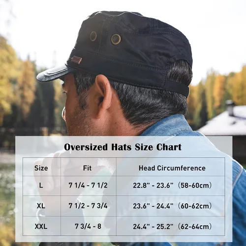 Miniatura 3 de Comhats Gorras militares de cadete para hombre, talla L, XL, XXL, para senderismo, pesca
