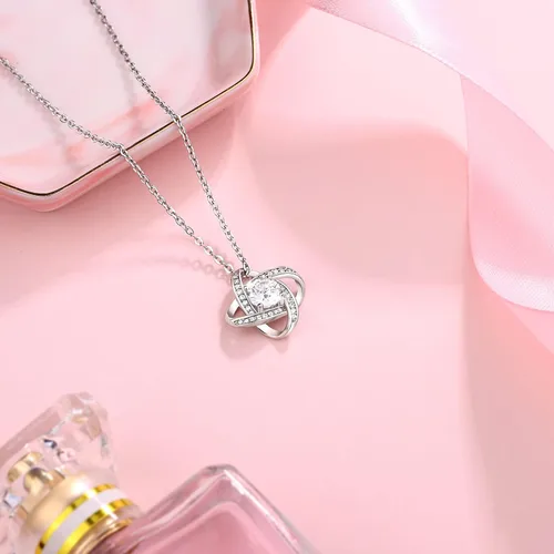 Miniatura 7 de UNGENT THEM Collar de nudo de amor para suegra, regalo de boda, Navidad, cumpleaños para abuela, madrastra, suegra, suegra, suegra, suegra, ahijada