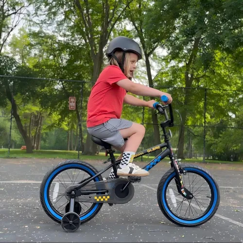 Miniatura 5 de Glerc NuNu - Bicicleta para niños de 12, 14, 16 pulgadas, estilo BMX para niños de 2 a 8 años, bicicletas para niños pequeños con ruedas