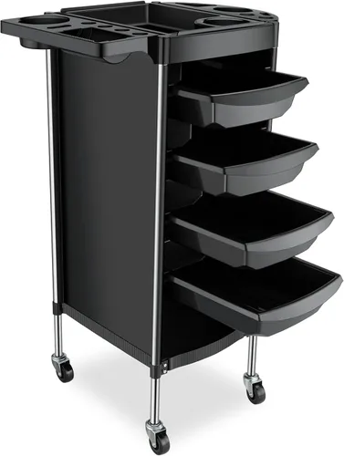 Noverlife Carrito de Herramientas de Almacenamiento para Salón de Belleza, Carrito de Salón de 6 Niveles con Ruedas, Carrito de Estación de Barbería