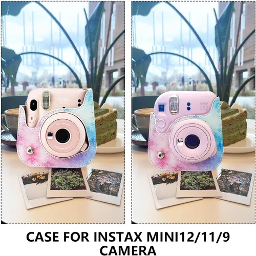 Miniatura 2 de CAIYOULE Fujifilm Instax Mini 11 - Kit de accesorios para cámara con funda protectora, mini álbum, marcos, adhesivo y filtro de bricolaje