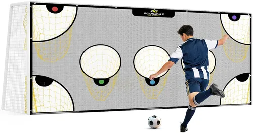 Miniatura 6 de PodiuMax Red de Portería de Fútbol con Zonas de Puntuación Destacadas