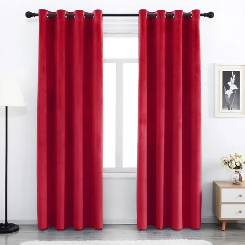 Miniatura 17 de SPXTEX Cortinas Opacas de Terciopelo Verde - 84 Pulgadas de Largo, Bloqueo de Luz, Parte Superior con Ojales, Aislamiento de Calor, Térmico
