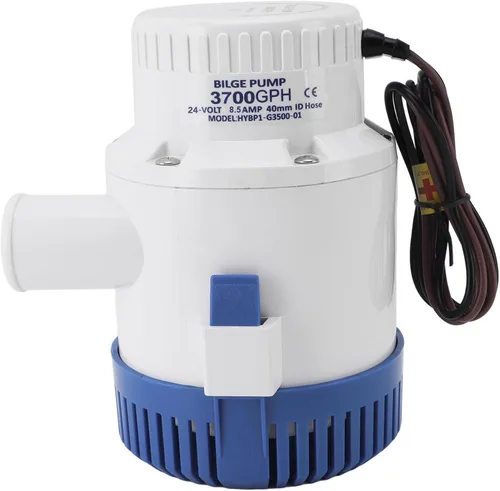 Miniatura 7 de Bewinner Bombas de sentina 3700 GPH de 12 V y 24 V, bombas de sentina eléctricas sumergibles para plomería marina, bomba de sentina eléctrica