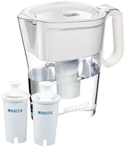 Brita Wave - Jarra de agua de 10 tazas más 2 filtros avanzados, colores surtidos (transparente)