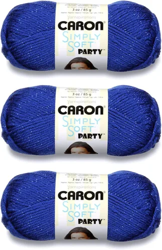 Miniatura 13 de Caron Simply Soft Abyss Speckle Yarn - Paquete de 3 unidades de 141 gramos/5 onzas - Acrílico - 4 medianos (peinado) - 235 yardas - Tejido/ganchillo