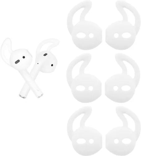 Air Pods - Ganchos para los oídos, cubierta de silicona antideslizante de silicona compatible con Air Pods 2 y Air Pods 1 o cápsulas para los oídos,