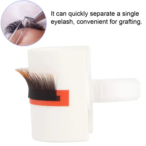Miniatura 2 de Anillo de pegamento para extensiones de pestañas con soporte de pestañas en forma de U, taza de pegamento desechable para extensiones, paleta