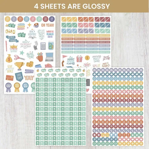 Miniatura 2 de bloom daily planners Calcomanías de planificador de presupuesto para finanzas personales, presupuestos, dinero, facturas, deudas y gastos