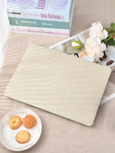 Miniatura 4 de Seorsok Funda compatible con MacBook Air de 13 pulgadas 2022-2018 versión A1932 A2179 M1 A2337 Touch ID, elegante funda rígida de plástico de cuero