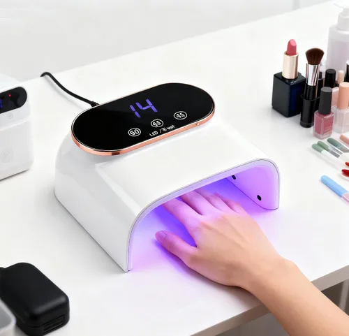 Miniatura 3 de Lámpara de uñas LED UV de 76 W, secadora de luz para esmalte de uñas, secadora de uñas LED con 38 cuentas LED, 4 temporizadores, sensor inteligente