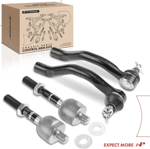Miniatura 9 de A-Premium Juego de 4 barras de acoplamiento frontal interior y exterior, compatible con Honda Accord 2003 2004 2005 2006 2007, V6 3.0L