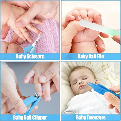 Miniatura 3 de Kit de cuidado y aseo para bebés recién nacidos, kit de cuidado de seguridad mejorado de 31 piezas, set de cuidado de salud para guardería de recién