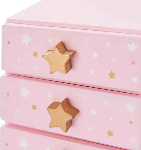 Miniatura 5 de Teamson Kids TD-12884A Fashion Star Prints Renee Joyero, RosaBlancoOro