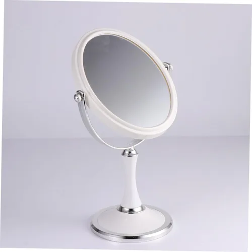Miniatura 9 de FRCOLOR 6 espejos de mano de maquillaje de doble cara para girar blanco de doble cara
