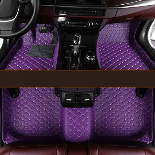Miniatura 18 de Personaliza las alfombrillas de cuero de protección para todo tipo de clima para automóviles, SUV y camiones según el modelo automotriz (beige)