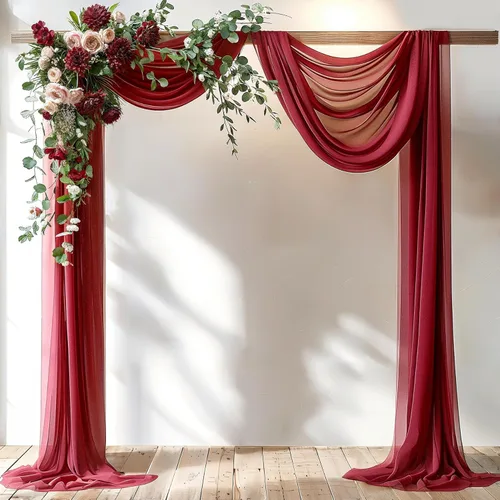 Miniatura 11 de Tela Negra para Drapeado de Arco de Boda 1 Panel 30'' x 20 Pies Cortinas Negras Tela Transparente Telón de Fondo Telas para Drapeado de Arco