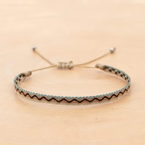 Miniatura 3 de TTNDstore - Juego de pulseras bohemias con dijes chapados en plata 925 con diseño de budismo tibetano, con nudo de la suerte, joyería