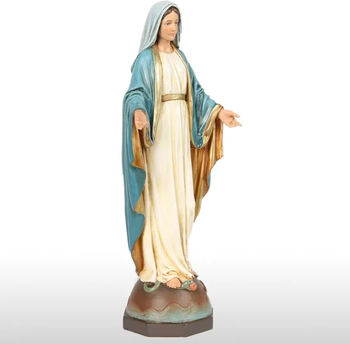 Miniatura 3 de BC Figura católica de Nuestra Señora de Gracia, estatua de la Virgen María, Madre Santa, de 17.8 cm de alto, regalo religioso para decoración