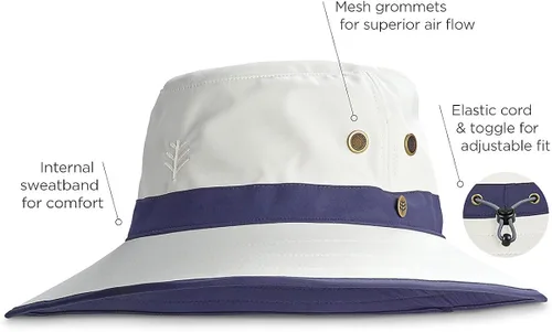 Miniatura 4 de Coolibar Gorra de golf con protección solar UPF 50+ para hombre y mujer, talla única